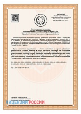 Приложение СТО 03.080.02033720.1-2020 (Образец) Щекино Сертификат СТО 03.080.02033720.1-2020